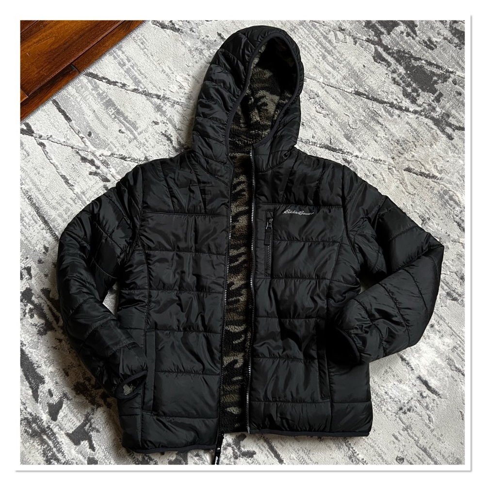 EDDIE BAUER Kids Reversible Puffer/Fleece Jacket